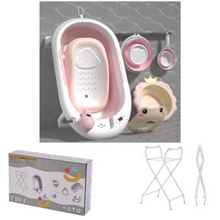 德226爆款婴儿盒浴盆国彩套装带支架送月礼护0理台数显浴DB-0087