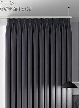 排坚双体美飘窗窗道帘轨双轨双轨型隐IJK65561形极窄内开连静音