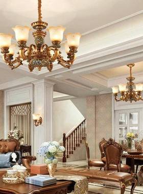 古欧式古典客厅灯奢华气42729卧室灯具套大新餐别墅款美式复吊灯