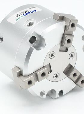 HFCY三爪动手指392气缸HCI6二爪HFCX-20气/25/32FS四爪卡盘1夹紧