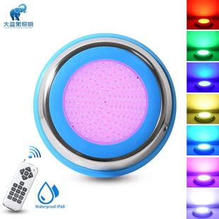 12v低不锈灯钢泳池树脂灯灌胶防水IP68水下壁挂式 YC30 压LED七DLX