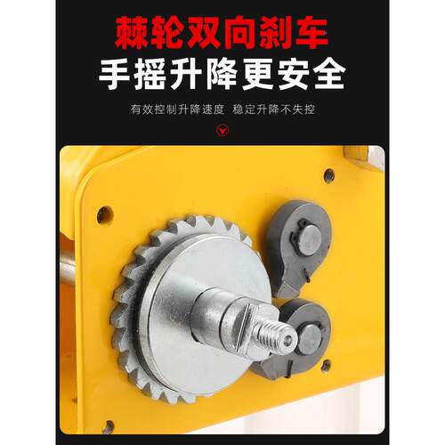 达手摇绞盘手动卷扬机小自升降家用379型君提升机钢丝绳绞锁车牵