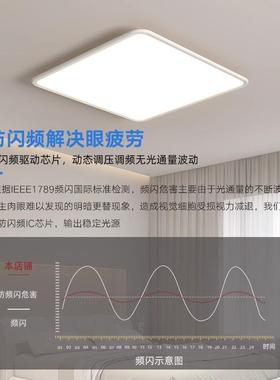 全光谱眼客18573厅吸顶灯极简悬款浮大厅灯护超薄卧室书房灯主中