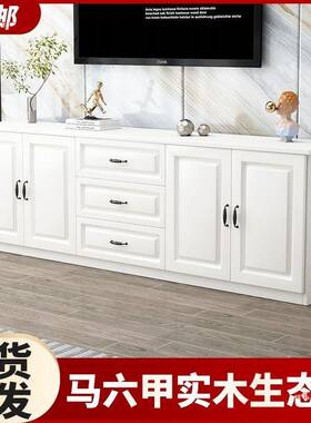实客木电视小柜家现代简约户型厅新款用卧室VUX欧式储物多功能高