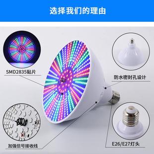 光源水PAR386水底替具换灯七彩E2嵌入式 厂家led泳池下灯JKD P38