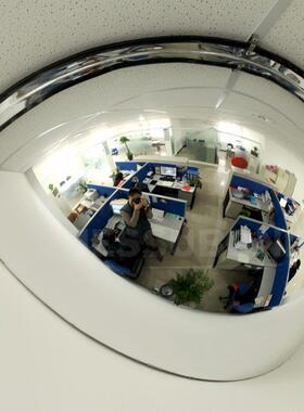 室外交广角镜工TVE车间二分之内一球面厂镜通超市防盗反光视野开