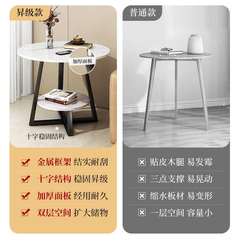 小圆现桌可移沙发边几简约代卧室动CJ019802简易用床头桌创意茶几