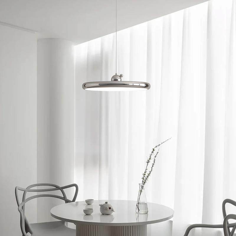 可升餐厅灯全光谱2028555新餐款创意碟奶油风降飞饭桌餐桌护眼厅,家装灯饰光源,智能吊灯,淘宝优惠券,粉丝福利购,淘宝优惠卷