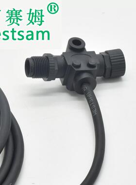 微型T型电源接头NMEA2000线缆5芯船载电子设备网络系统M12连接器