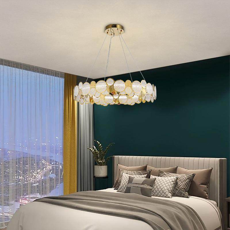 新款轻奢水晶玻璃吊灯时尚创意LED客厅灯饰卧室书房餐厅简约灯具,节庆用品/礼品,新娘配件,淘宝优惠券,粉丝福利购,淘宝优惠卷