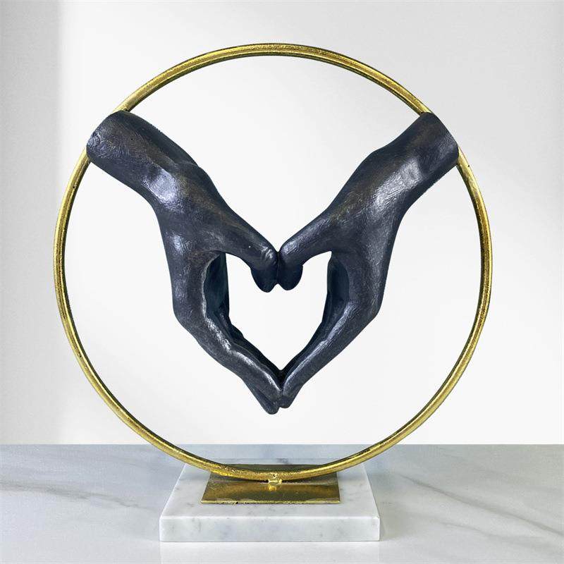 合作共赢握手比心摆件同心携手工艺品办公室客厅创意桌面软装饰品,电子元器件市场,其它元器件,淘宝优惠券,粉丝福利购,淘宝优惠卷