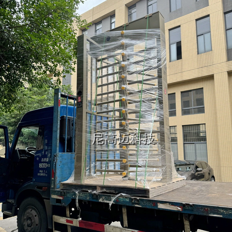 车站景区单向旋转出口小区成品不锈钢防尾随门全高不锈钢旋转栅