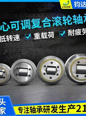 4.091系偏套心可全调轴承大单向半封闭CYC内径带内螺复栓合滚轮轴