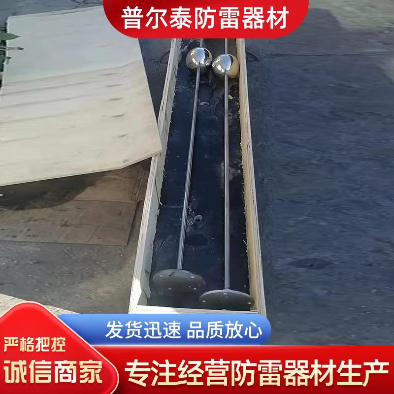 屋顶室外雷30防4不避雷针锈钢家用工程形单绝针缘工业建筑球户外