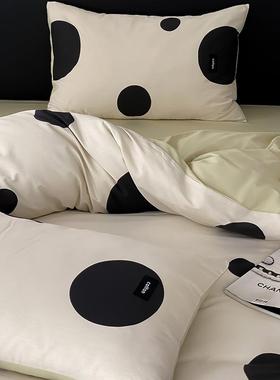 2025新款简4支21858约全棉条纹印花四件套.2m床01单款三件套柔软