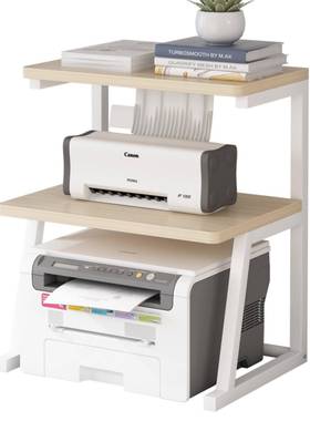 桌面三NEL层小式打印置物架办公机室放针票据打印机复印机收纳新