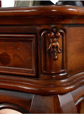 美式实椅木型书桌椅电202020组合欧式小户书房桌子脑桌办公桌子写