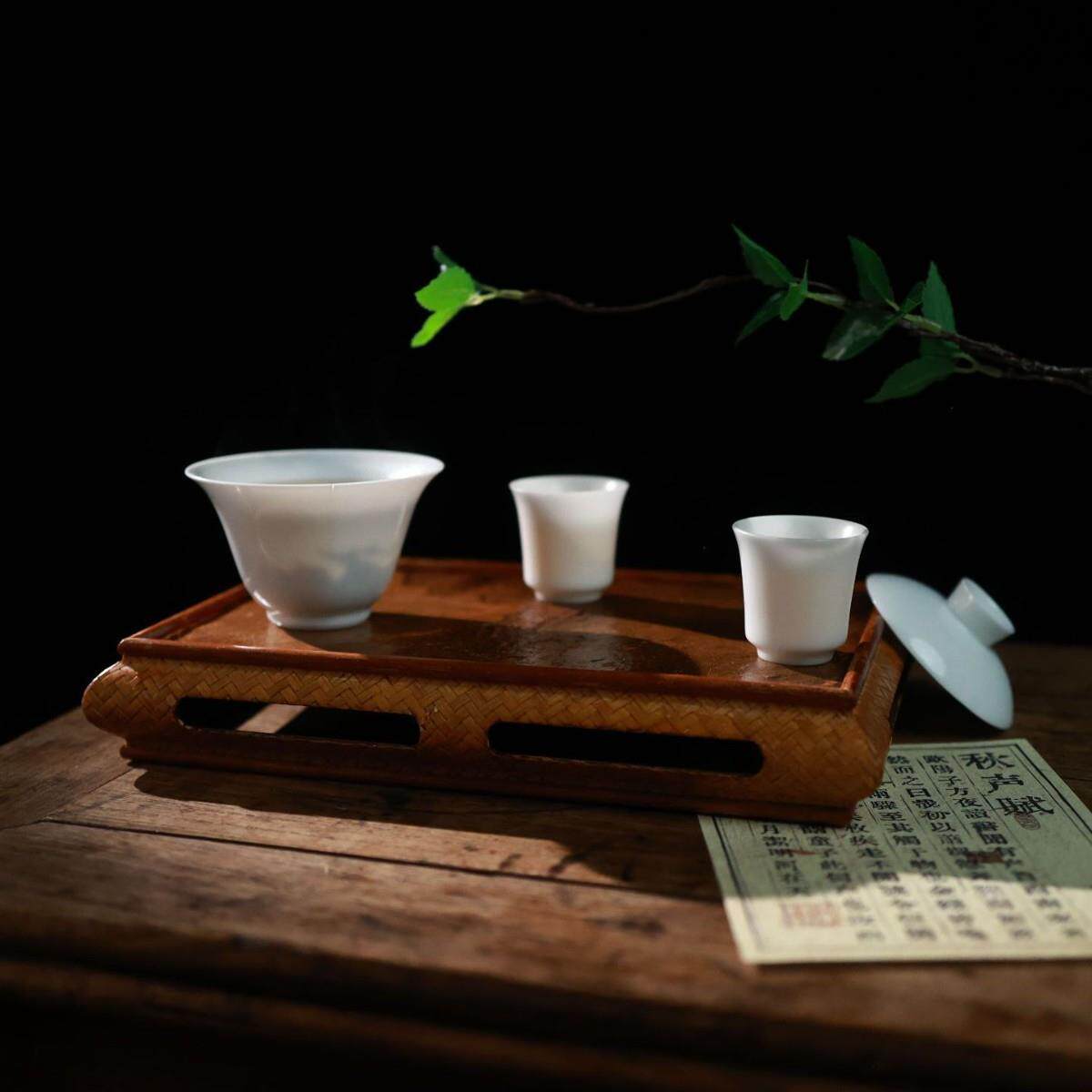 收纳竹席茶盘便托CAY竹茶盘台携日式储水茶茶盘室竹制工艺品茶盘