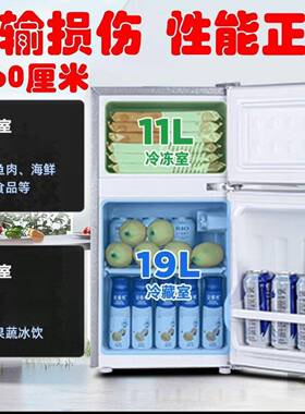 处理家用箱小IYF出租房宿舍静电冰箱冷藏冷冻型冰省电节能迷你音