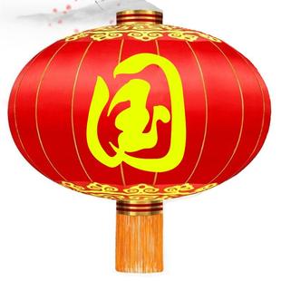 欢庆门灯笼度大铁XLJ口绸布大型户外防水防晒中秋佳节大红灯笼门