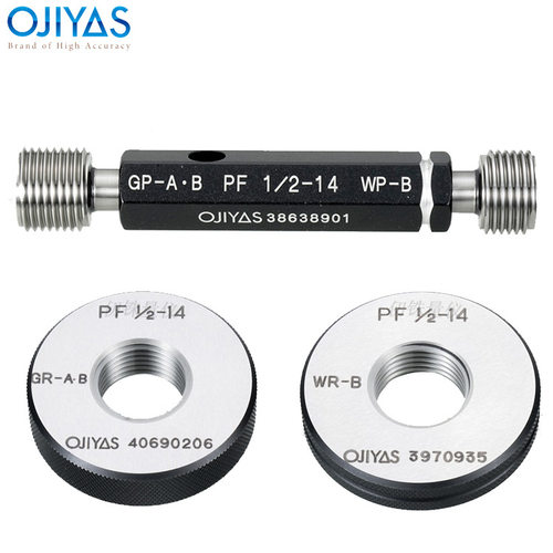 OJIYAS英制2A/B精度螺纹通止规塞规PF1/8-28GPIP环规PF1/4-19GRIR