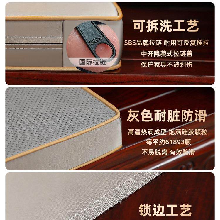 中式沙发坐垫定制F5M7TTT7木新沙实发垫子套罩海绵罗汉床垫乳胶椅