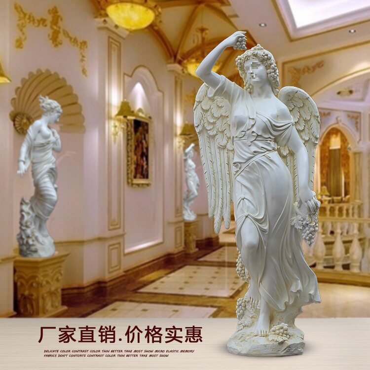 欧式落地摆件大人物玻璃钢雕塑艺术花园装饰石膏像婚庆四季