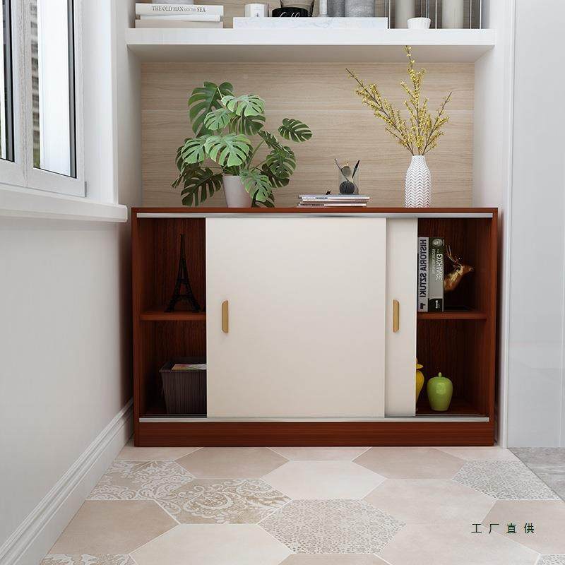 经纳WGK济型做阳台定柜窗现代杂物地柜储物多功能飘收矮柜推拉门