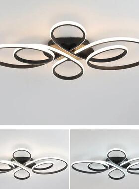 灯现代简约中明国结吸顶灯黑白色YAA客厅D卧室厨房吸顶灯LE室内照