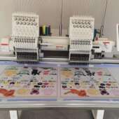 电脑花样机设计商标LOGO全自动绣花机Embroidery machine刺绣机