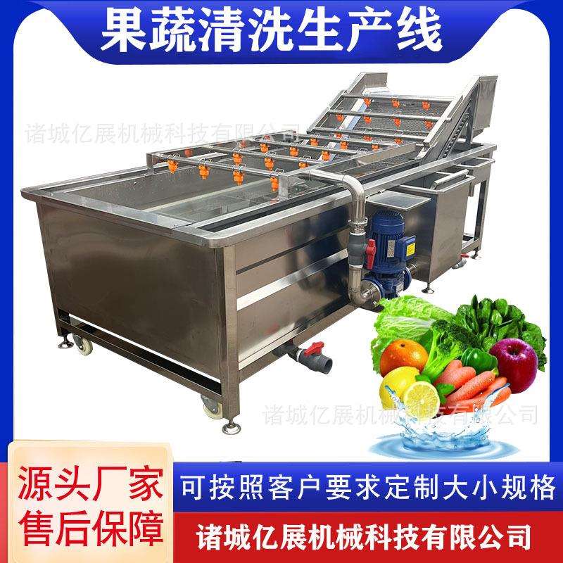 桃子清洗机全自动果蔬气泡清洗机翻转冲洗式蔬菜清洗设备