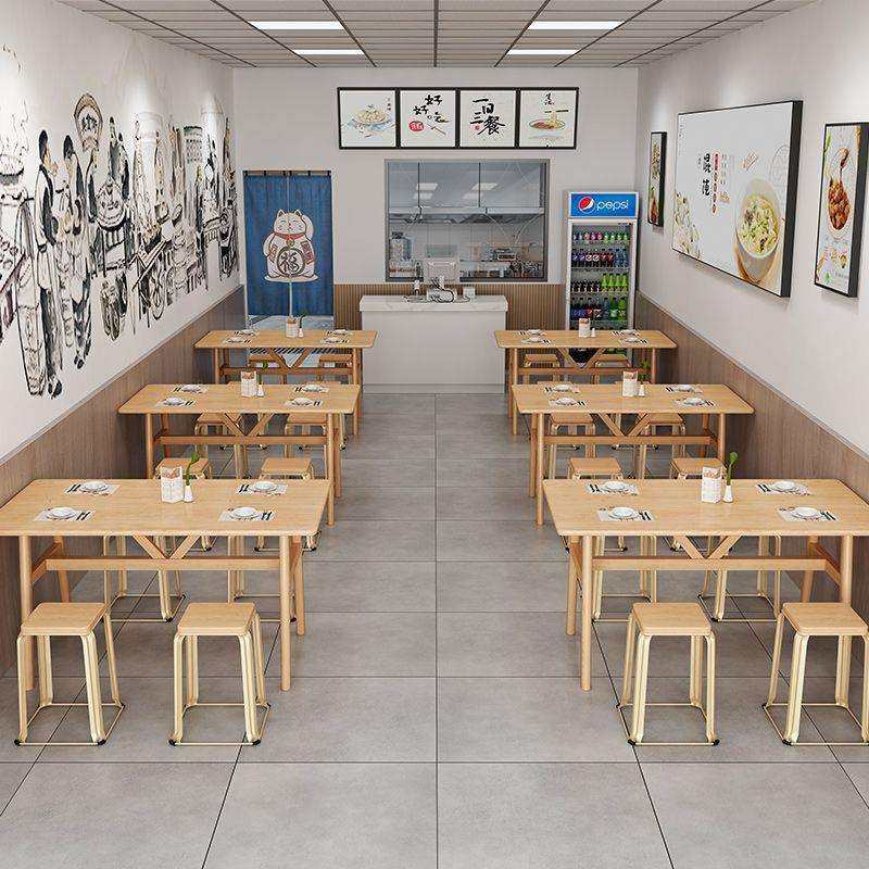 快餐店桌椅组合面馆早餐店经济型饭桌工厂食堂员工餐饮长方形桌子,3C数码配件,USB灯,淘宝优惠券,粉丝福利购,淘宝优惠卷