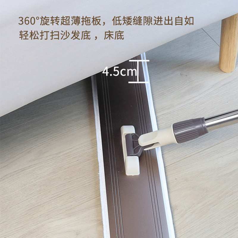 大号平板拖把家用墩布一拖净新款懒人地拖布干湿两用铝板商用尘推