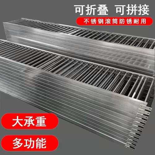 卸货输送机无动力滚筒线传送带省力搬运小型卸车下货滑梯