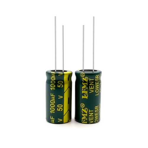 LFMZ直插电解电容50v1000uf 13x21/13x25绿金高频铝电解电容
