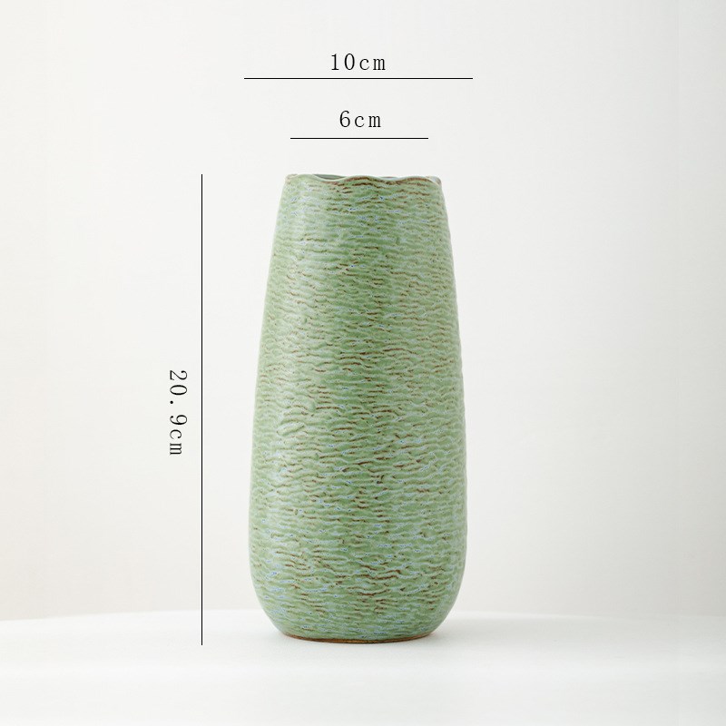 读途中式简约复古陶瓷花瓶轻奢高级感客厅插花水培摆件陶罐装饰品