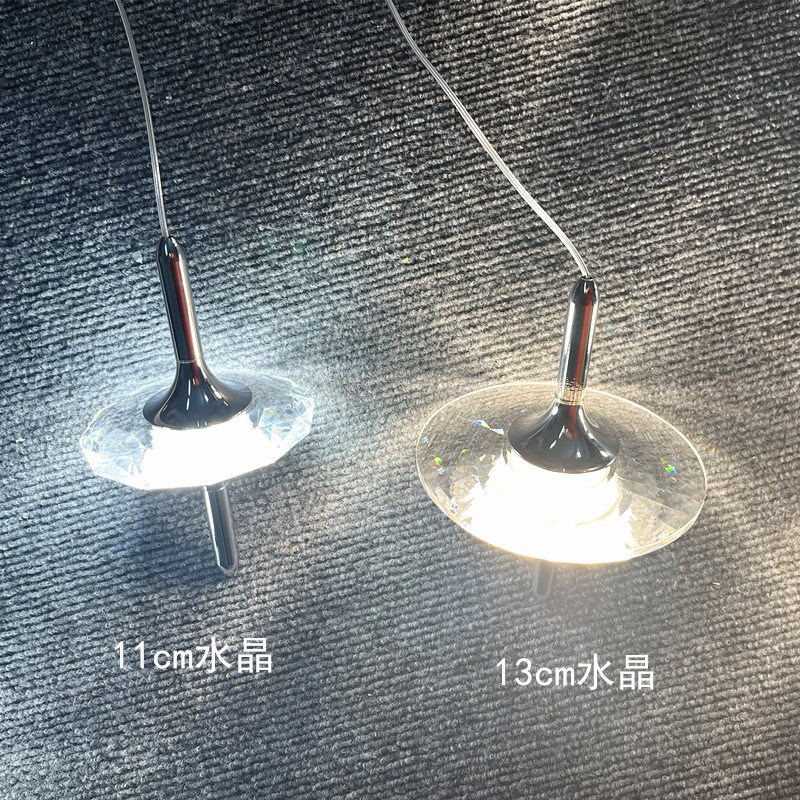 卧室高级感吊灯水晶创意组合法式走廊背景墙餐厅床头玄关灯新款