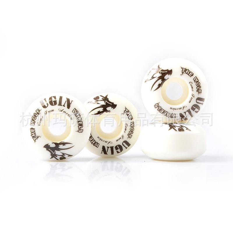 【收缩装】PU车线恶狼轮子95A52*30新手双翘滑板轮子MS2401