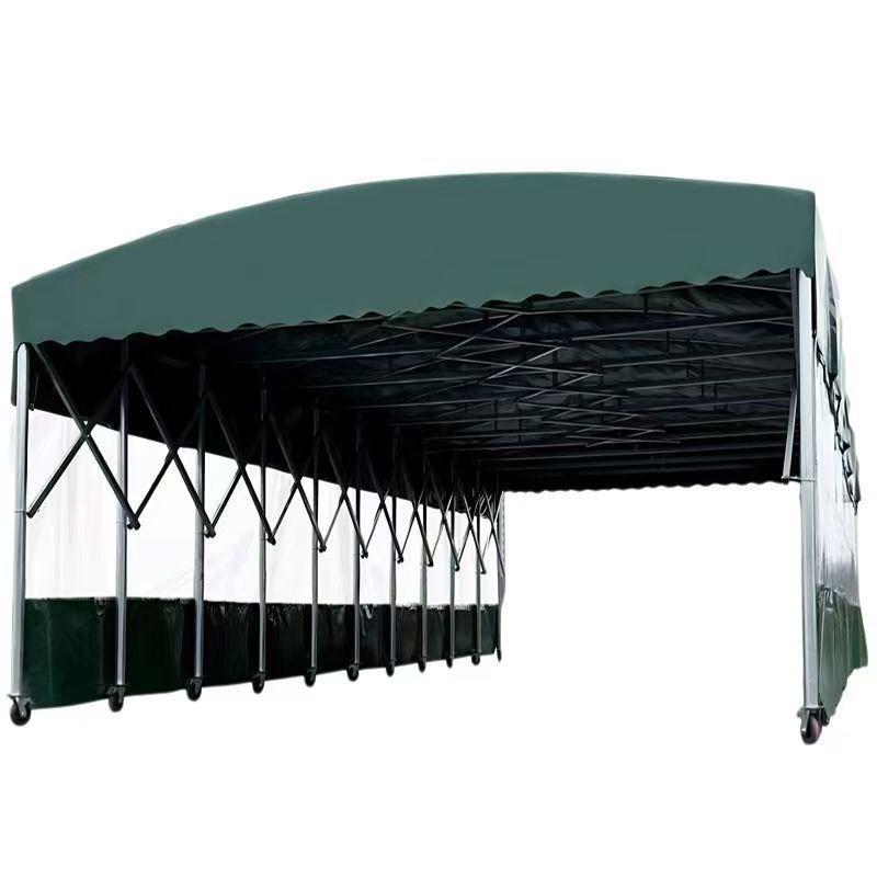 雨棚户外防雨移动推拉伸缩汽车活动账篷摆摊雨蓬棚子停车棚遮阳棚