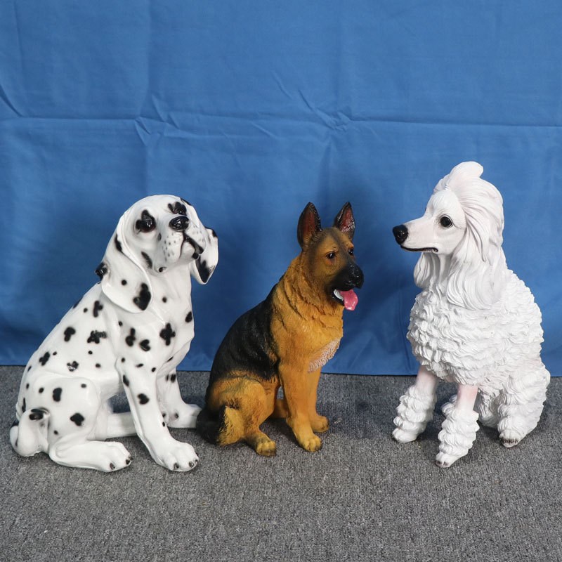 花园庭院现代客厅家居树脂动物模型装饰仿真大狼狗拉布拉多犬摆件