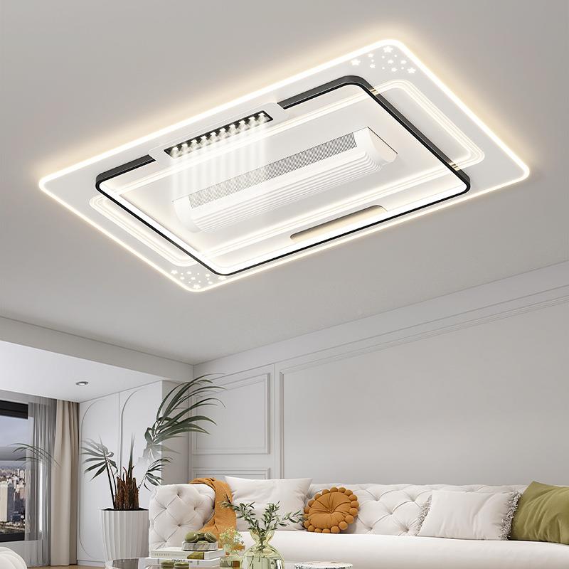 全光谱LE护D无叶风吸顶灯眼客厅GUS卧室扇餐厅房中间山灯饰具现代