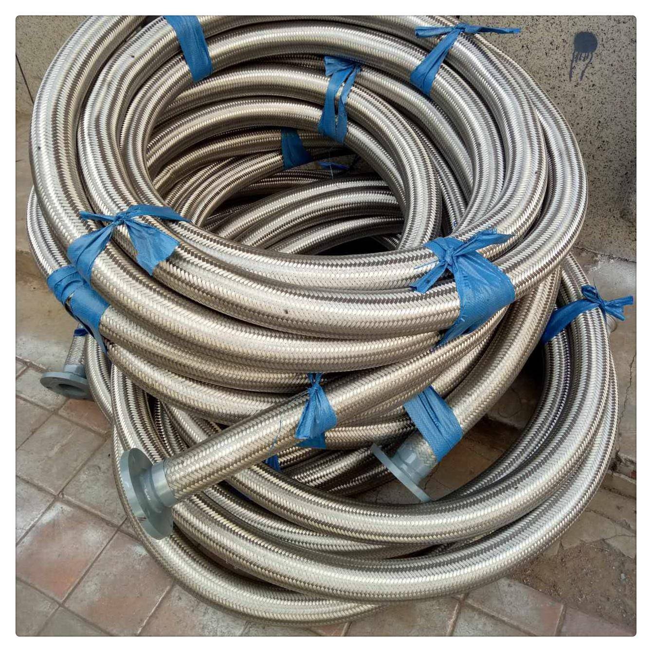 耐高温接金属DN25连接法兰连不锈钢软管高压金属波纹厂管金软属软