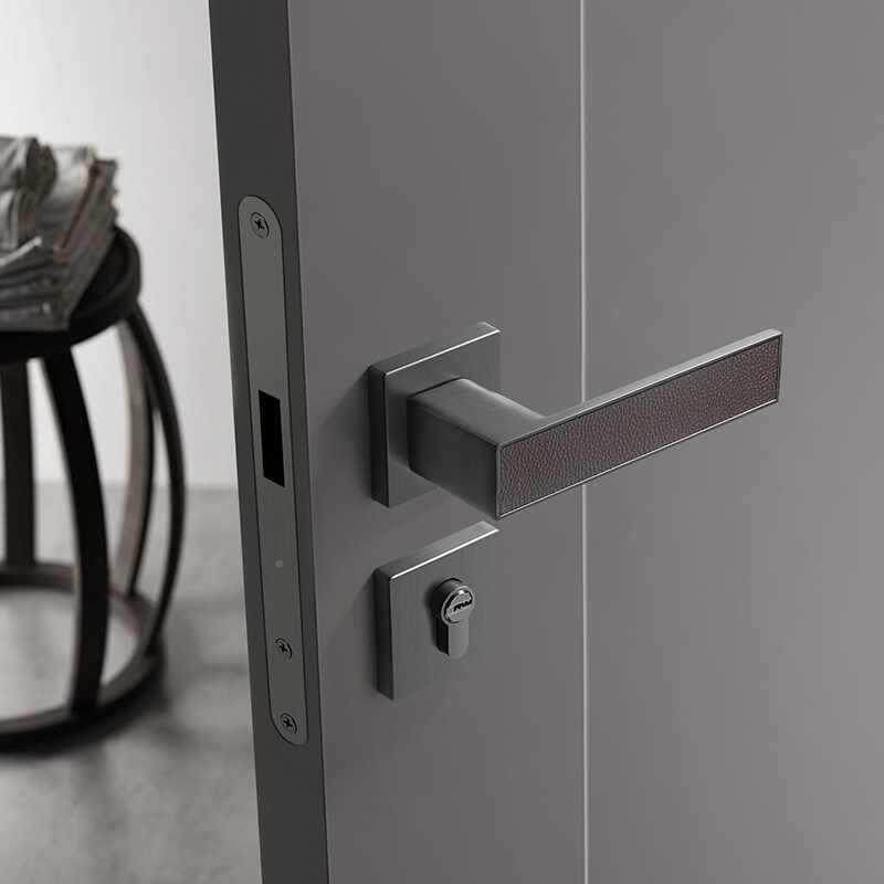 门贝雷欧门锁轻简奢室内卧室门极磁吸静音实木LY18519锁锁家用通