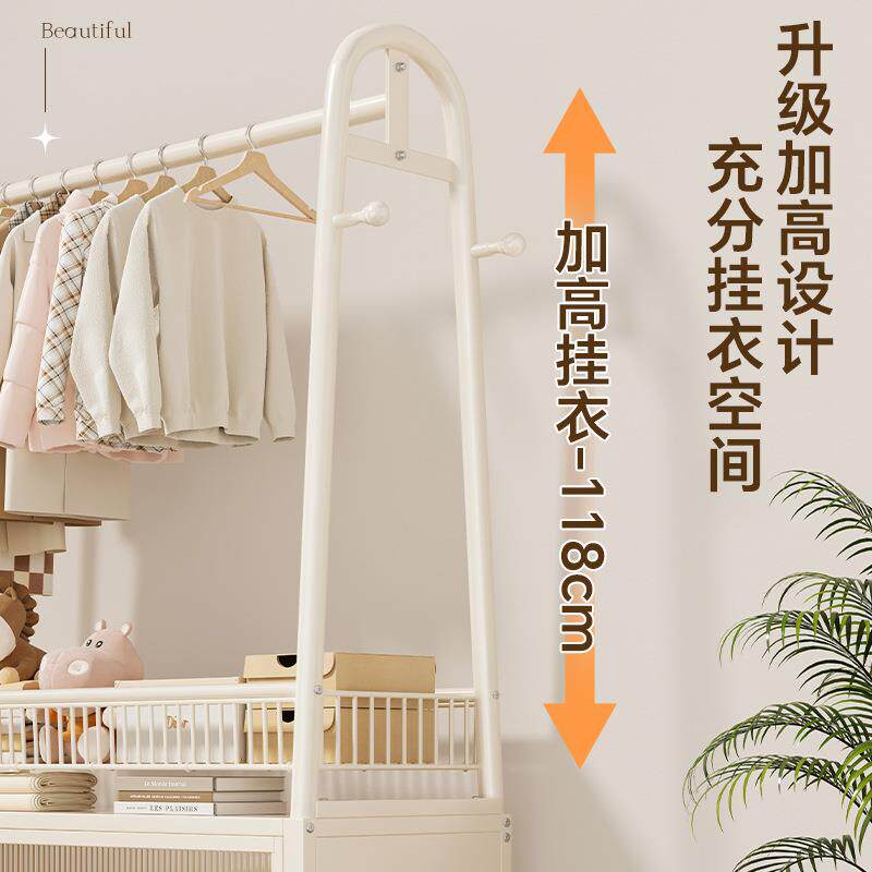 可爱衣简约动风家用简易帽架轻奢LBM可厅移客阳台晒晾衣服架子