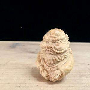 小叶EIY黄杨木雕古摆手件神像天师钟架馗把件男士随身文玩博工艺