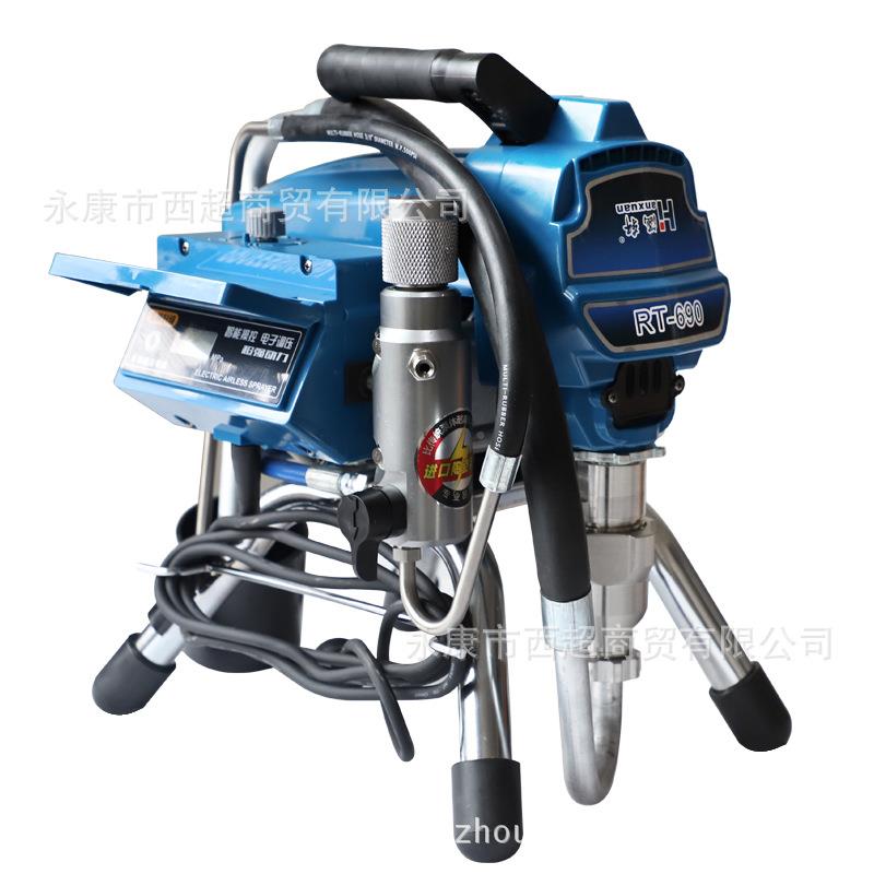 喷涵乳轩大功漆率电动高压无气喷涂机胶漆涂料喷2018121涂机油漆