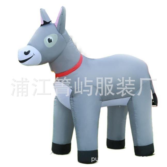 高奶牛模充气春天农场牧场充气动物派对品装饰地布置道具大气用摆