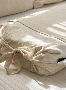 可调简节亚荞麦YIMING枕约提花中枕式养生儿童成人家麻用透气护颈