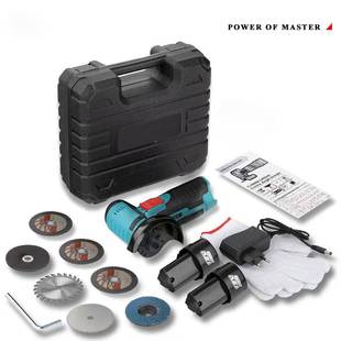 2V电有刷充式 带塑盒锂1IVH电角磨机切割角向磨光机 迷你角套磨机装