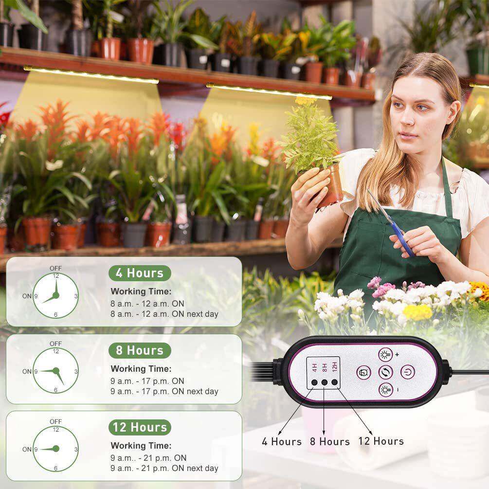 LED条植物生长灯遥控黄4897全光谱灯T红5灯管12蓝V补光灯
